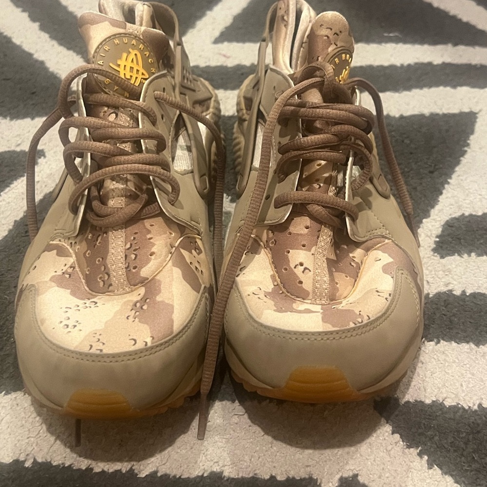 Camouflage High-Top Sneakers